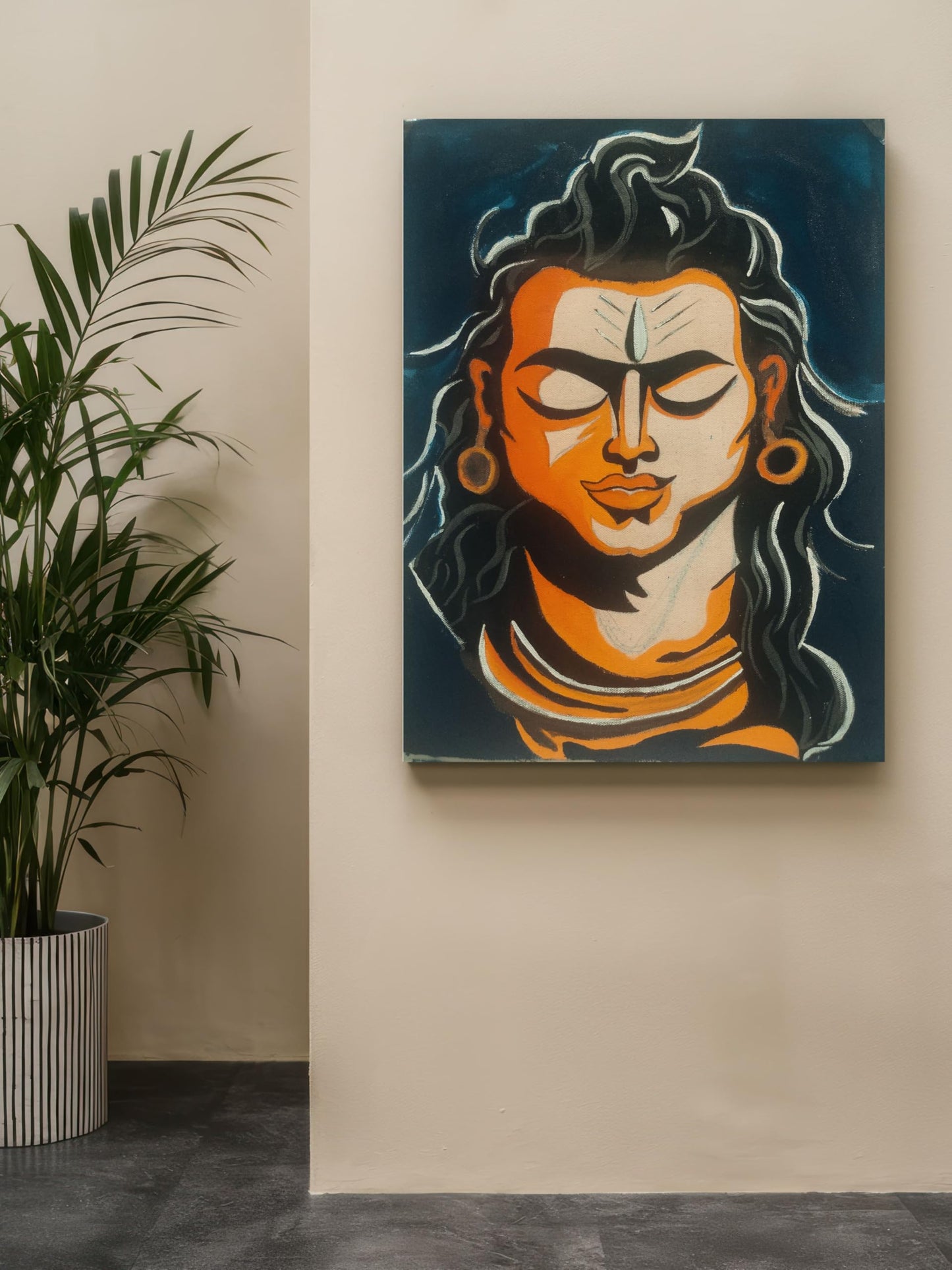 Art to Doors | Lord Shiva | Artist Bindu Kamboj | Vertical| Art Print | Home Decor | Wall Decor | Gifts for Women | Gifts for Men | Gift Items | Wall Art