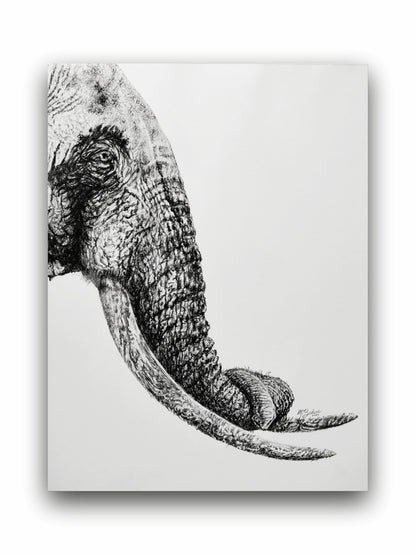 Art to Doors | The Elephant | Artist Patel Mahendra Babar | Vertical| Art Print | Home Decor | Wall Decor | Gifts for Women | Gifts for Men | Gift Items | Wall Art