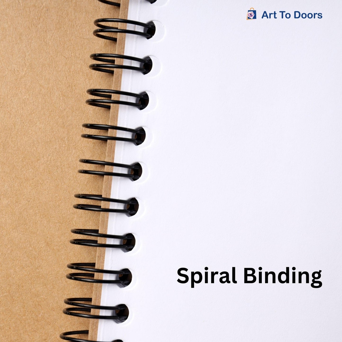 Art to Doors | Golden Bloom | Spiral Notebooks | A5 Size Paper | 120 Pages | 70 GSM Paper | Attractive Cover Designs