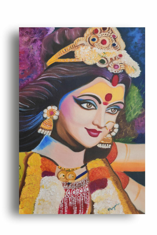 Art to Doors | Durga Maa portrait | Artist Mayuri Verma | Vertical | Art Print | Personalized Gift | Home Decor | Wall Decor | Wall Paintings | Wall Art | Wall Hanging