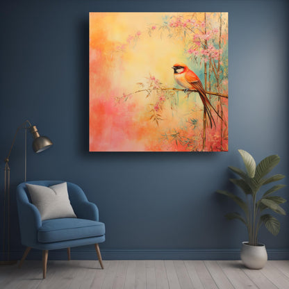 Art to Doors | Tropical Bird Art | Square | Art Print | Home Decor | Wall Decor | Gifts for Women | Gifts for Men | Gift Items | Wall Art