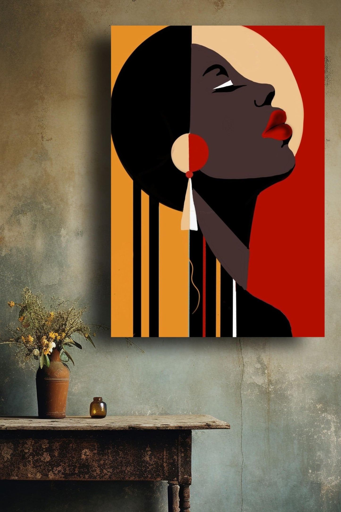 Art to Doors | Africans Women Wall Art | Artist Mohini Malviya | Vertical | Art Print | Home Decor | Wall Decor | Gift Items | Wall Art