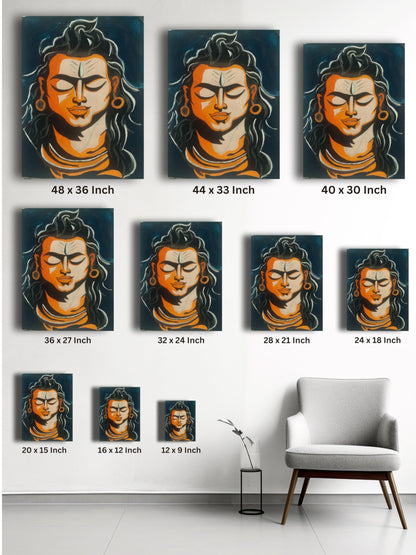 Art to Doors | Lord Shiva | Artist Bindu Kamboj | Vertical| Art Print | Home Decor | Wall Decor | Gifts for Women | Gifts for Men | Gift Items | Wall Art