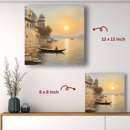 Art to Doors | Ganges Serenity Art | Square | Art Print | Home Decor | Wall Decor | Gifts for Women | Gifts for Men | Gift Items | Wall Art