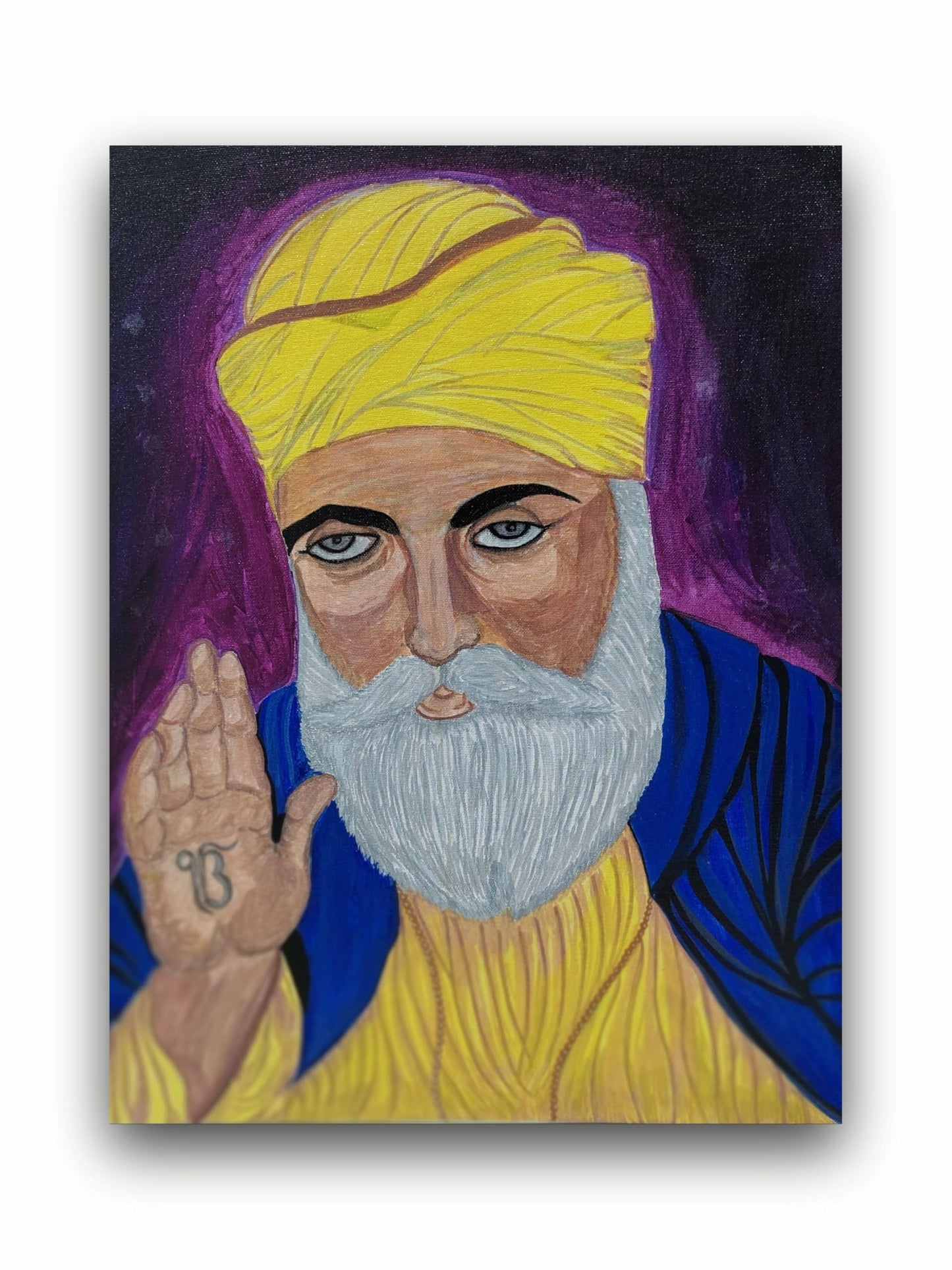 Art to Doors | Waheguru | Artist Bindu Kamboj | Vertical | Art Print | Home Decor | Wall Decor | Gifts for Women | Gifts for Men | Gift Items | Wall Art