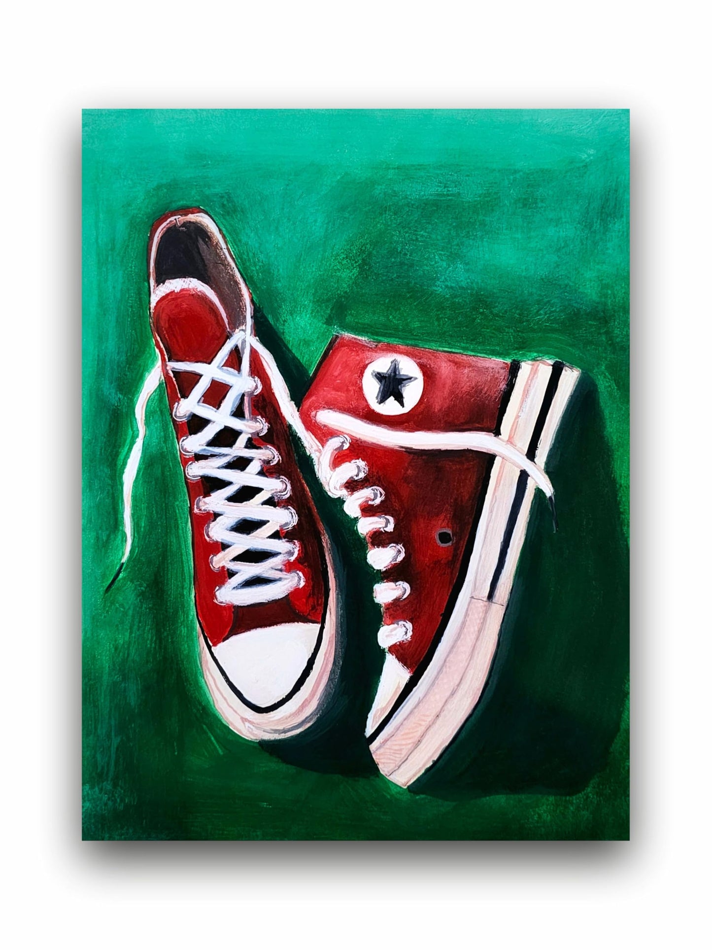 Art to Doors | Converse Shoes | Artist Fatima Akhun | Vertical | Art Print | Home Decor | Wall Decor | Gifts for Women | Gifts for Men | Gift Items | Wall Art