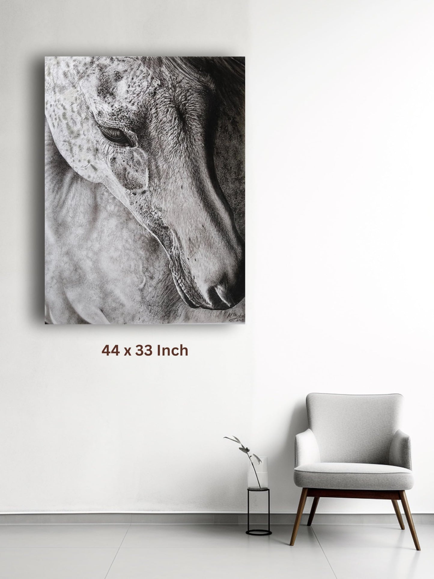 Art to Doors | Horse-2 | Artist Patel Mahendra Babar | Vertical | Art Print | Home Decor | Wall Decor | Gifts for Women | Gifts for Men | Gift Items | Wall Art