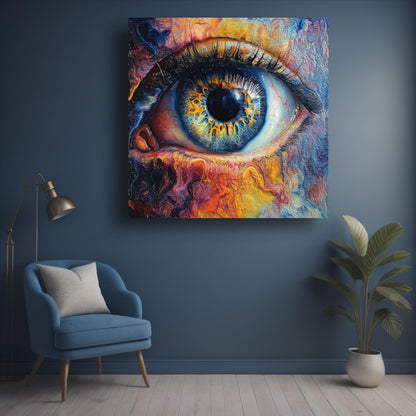 Art to Doors | Intricate Eye Art | Square | Art Print | Home Decor | Wall Decor | Gifts for Women | Gifts for Men | Gift Items | Wall Art