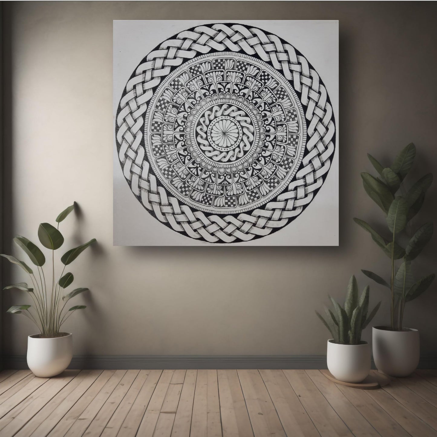 Art to Doors | Yoga Chakra Mandala | Artist Vaishnavi Varadarajan | Square | Art Print | Home Decor | Wall Decor | Gifts for Women | Gifts for Men | Gift Items | Wall Art