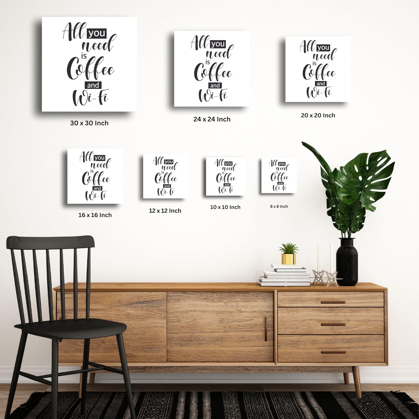 Art to Doors All you need is Coffee and Wifi Perfect Wall Decor!