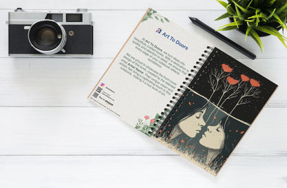 Art to Doors | Reflection | Spiral Notebooks | A5 Size Paper | 120 Pages | 70 GSM Paper | Attractive Cover Designs