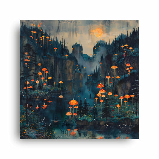 Art to Doors | Majestic Mountain Scenery Art | Square | Art Print | Home Decor | Wall Decor | Gifts for Women | Gifts for Men | Gift Items | Wall Art