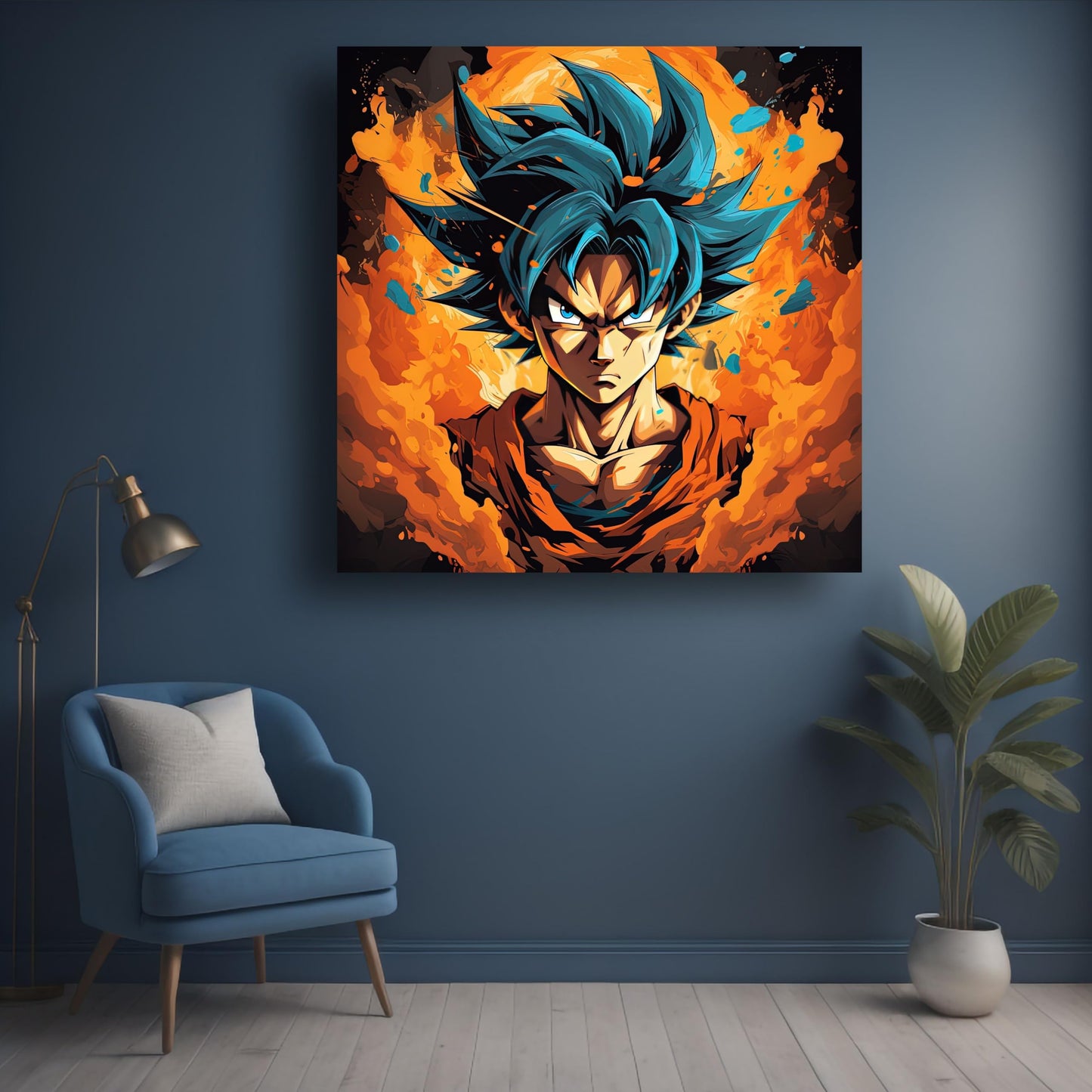 Art to Doors | Epic Anime Figure Art | Square | Art Print | Home Decor | Wall Decor | Gifts for Women | Gifts for Men | Gift Items | Wall Art