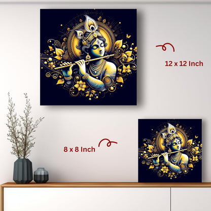 Art to Doors | Playful Krishna Art | Square | Art Print | Home Decor | Wall Decor | Gifts for Women | Gifts for Men | Gift Items | Wall Art