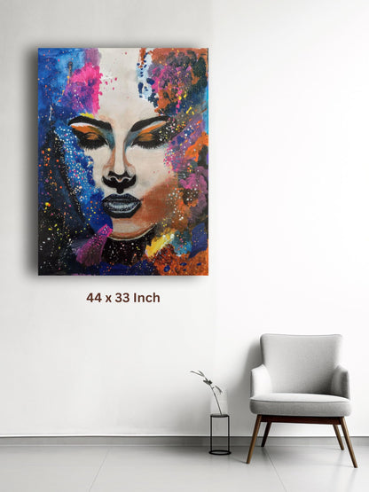 Art to Doors | Glorious Painting | Artist Maithili | Vertical | Art Prints | Home Decor | Wall Art | Gift Items | Canvas Frame