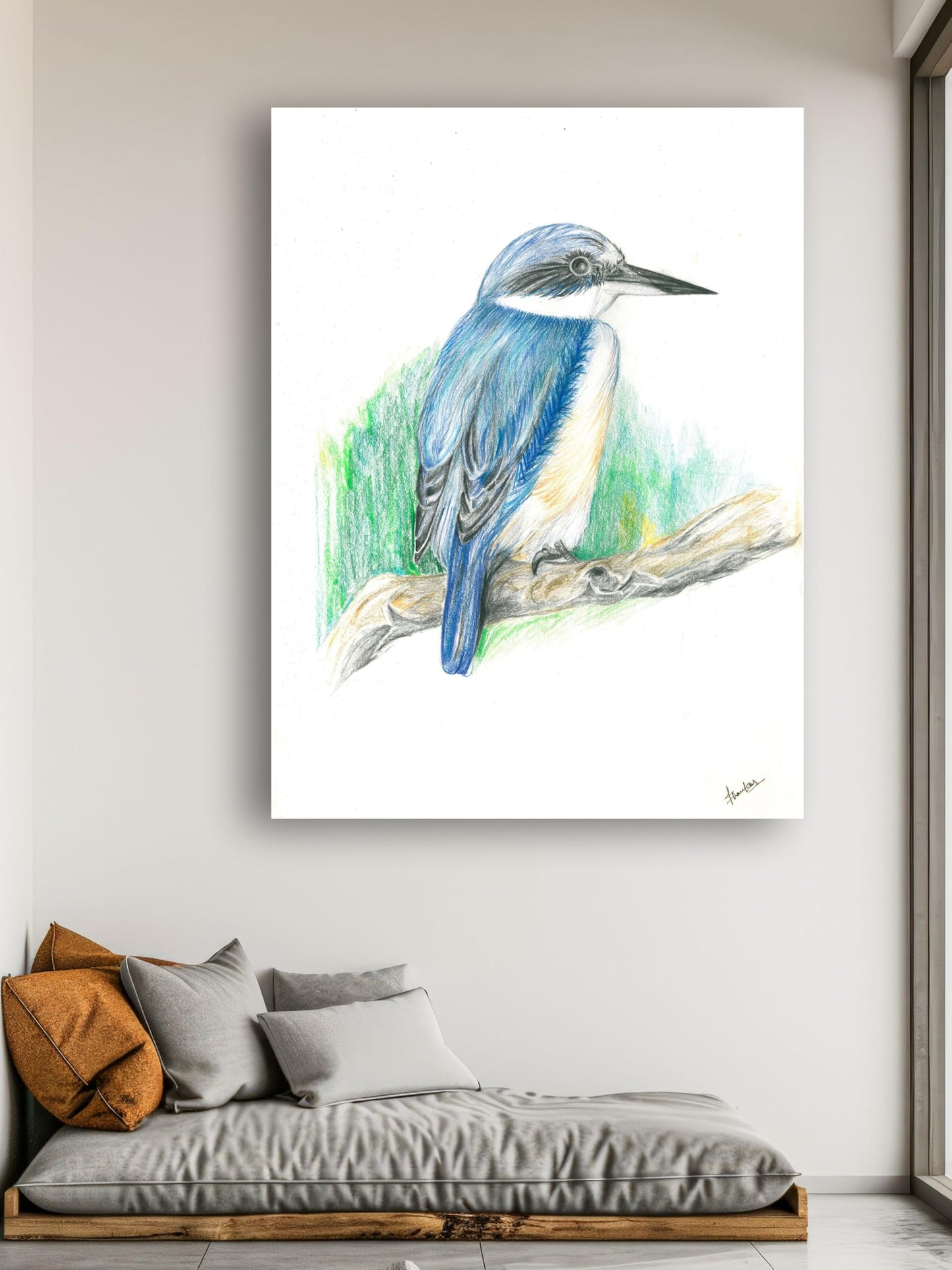 Art to Doors | Bird | Artist Jhankar| Artconnect Studios | Vertical | Art Print | Home Decor | Wall Decor | Gift Items | Wall Art