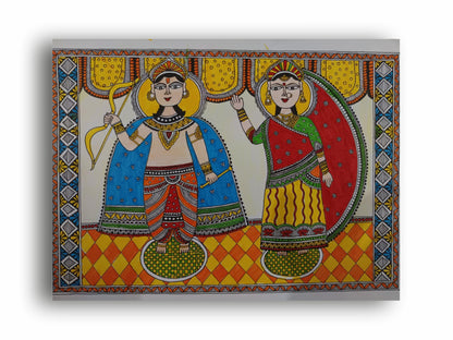 Art to Doors | Ram Sita Mithila Art | Artist Swati Vishwakarma | Art Print | Home Decor | Wall Decor | Gifts for Women | Gifts for Men | Gift Items | Wall Art