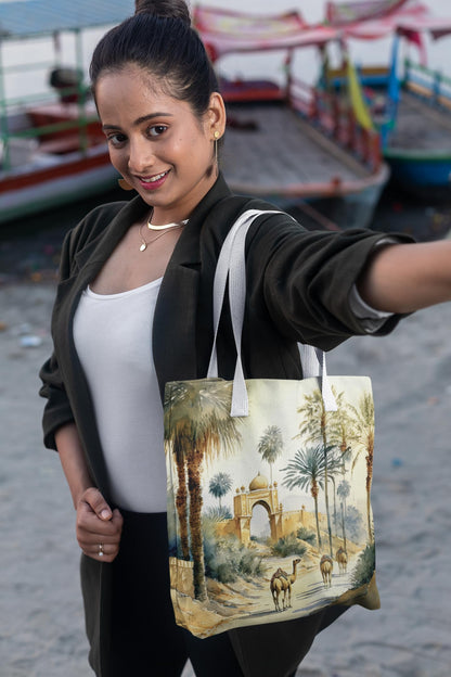 Art to Doors | Sun-Kissed Sands | Tote Bags | Shopping Bag For Grocery | Aesthetic Carry Bag | Tote Bag for Shopping, Travel, office & beach bags for women