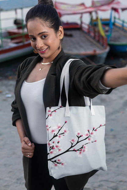 Art to Doors | Japanese Spring | Tote Bags | Shopping Bag For Grocery | Aesthetic Carry Bag | Tote Bag for Shopping, Travel, office & beach bags for women