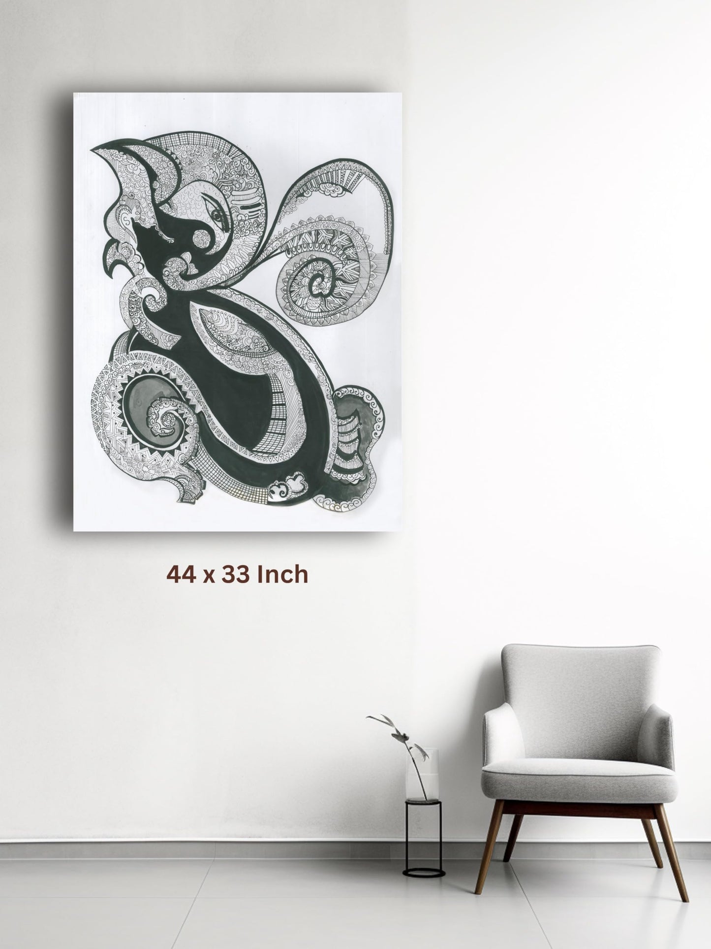 Art to Doors | Ganesh Mandala Art | Artist Jhankar Agarwal | Vertical | Art Print | Home Decor | Wall Decor | Gifts for Women | Gifts for Men | Gift Items | Wall Art