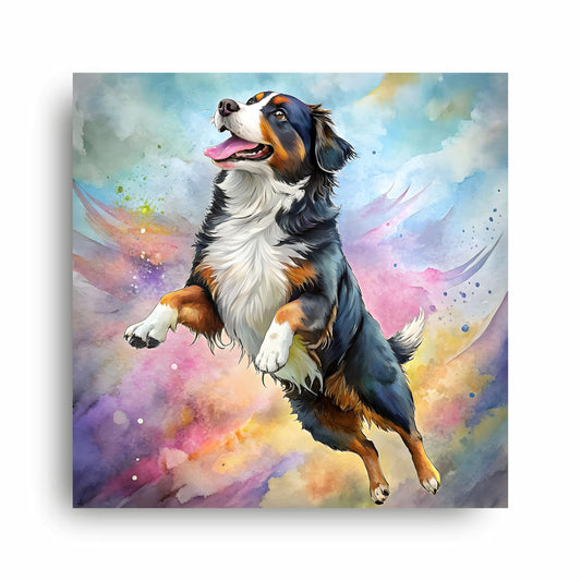 Art to Doors | Playful Dog Wall Art | Square | Art Print | Home Decor | Wall Decor | Gifts for Women | Gifts for Men | Gift Items | Wall Art