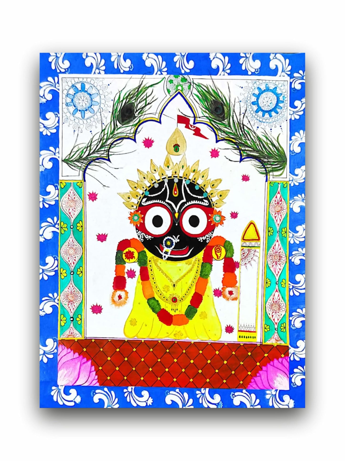 Art to Doors | Jagganath | Artist Laxmi Priya Das | Vertical | Art Print | Home Decor | Wall Decor | Gifts for Women | Gifts for Men | Gift Items | Wall Art