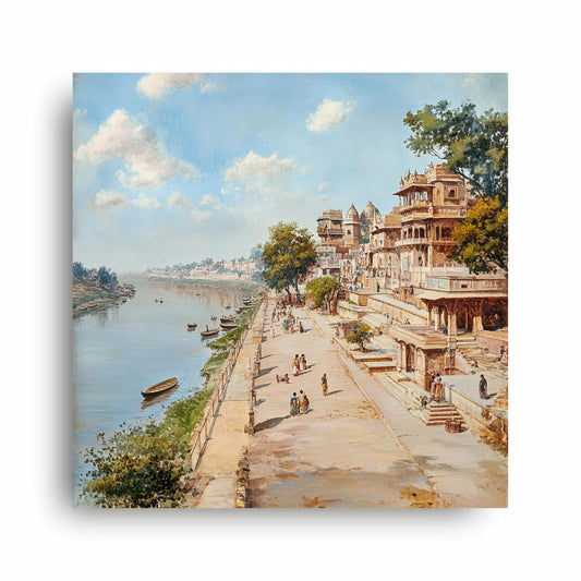 Art to Doors | Tranquil Riverside Art | Square | Art Print | Home Decor | Wall Decor | Gifts for Women | Gifts for Men | Gift Items | Wall Art