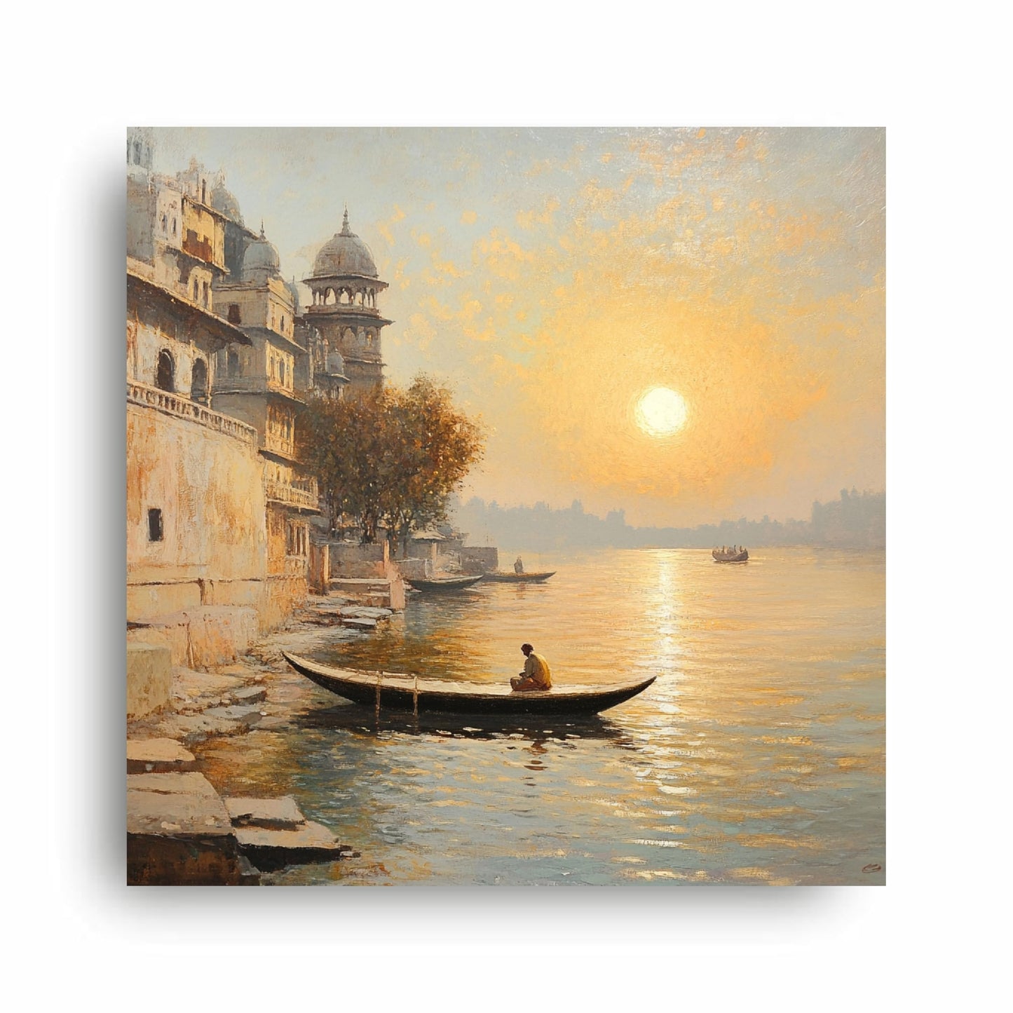 Art to Doors | Ganges Serenity Art | Square | Art Print | Home Decor | Wall Decor | Gifts for Women | Gifts for Men | Gift Items | Wall Art