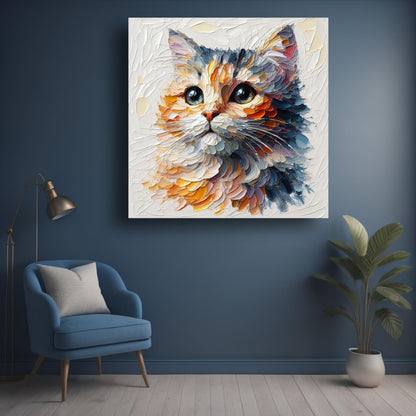 Art to Doors | Premium Cat Art Print | Square | Art Print | Home Decor | Wall Decor | Gifts for Women | Gifts for Men | Gift Items | Wall Art