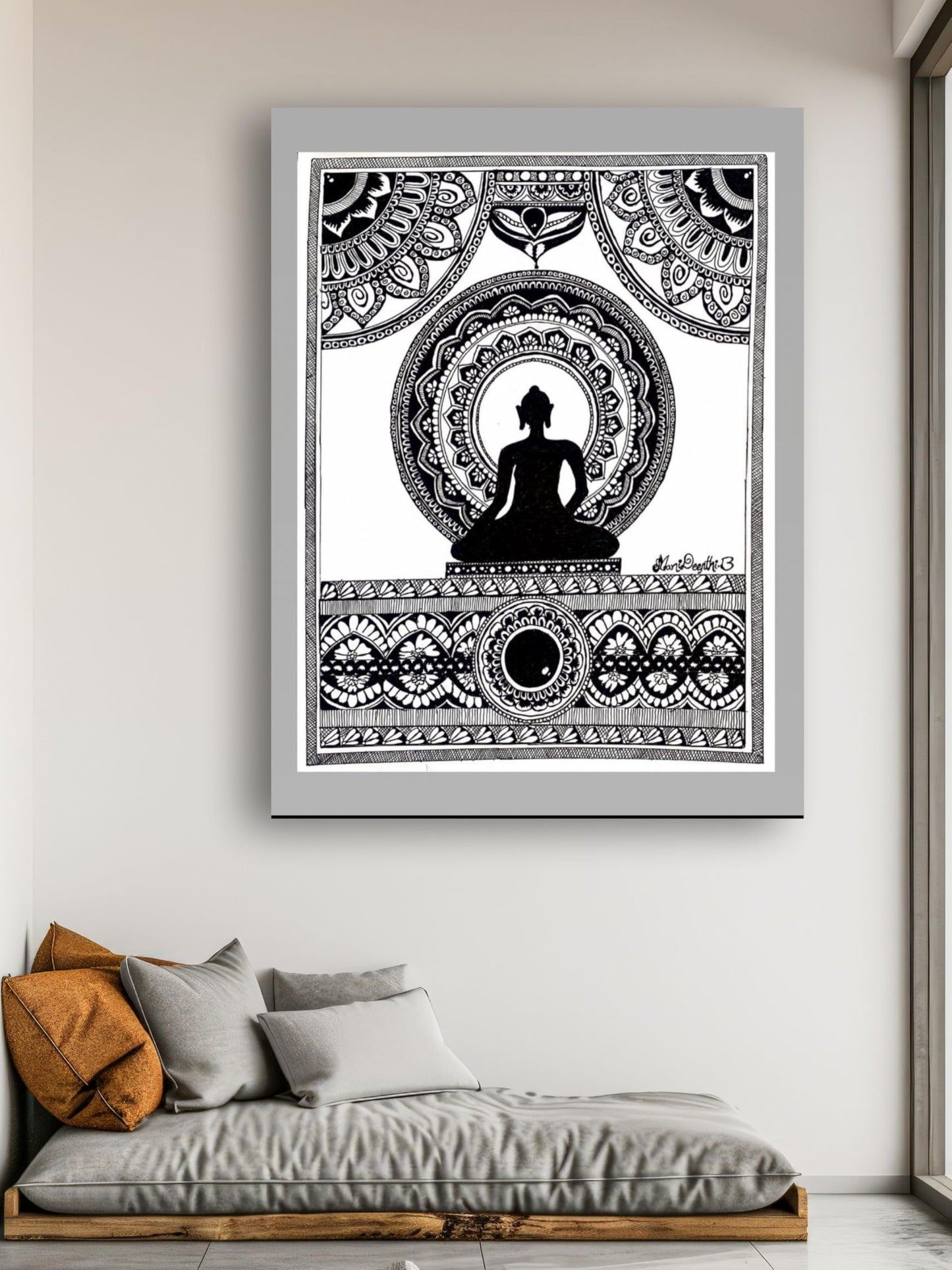 Art to Doors | Peace of Mind | Artist Manideepthi Boddapati | Vertical | Art Print | Home Decor | Wall Decor | Gifts for Women | Gifts for Men | Gift Items | Wall Art