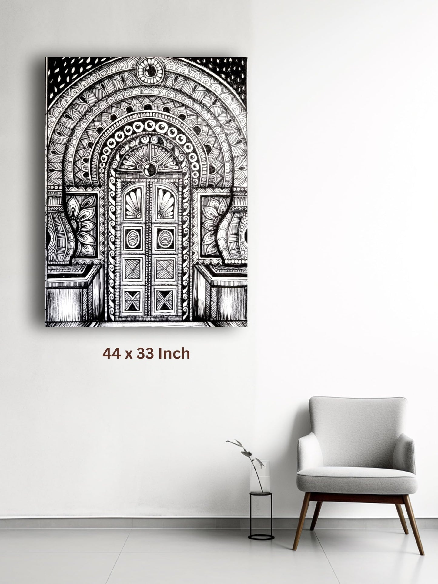 Art to Doors | Gateway Of Intricate Patterns | Artist Kalakarish | Vertical | Art Print | Home Decor | Wall Decor | Gift Items | Wall Art