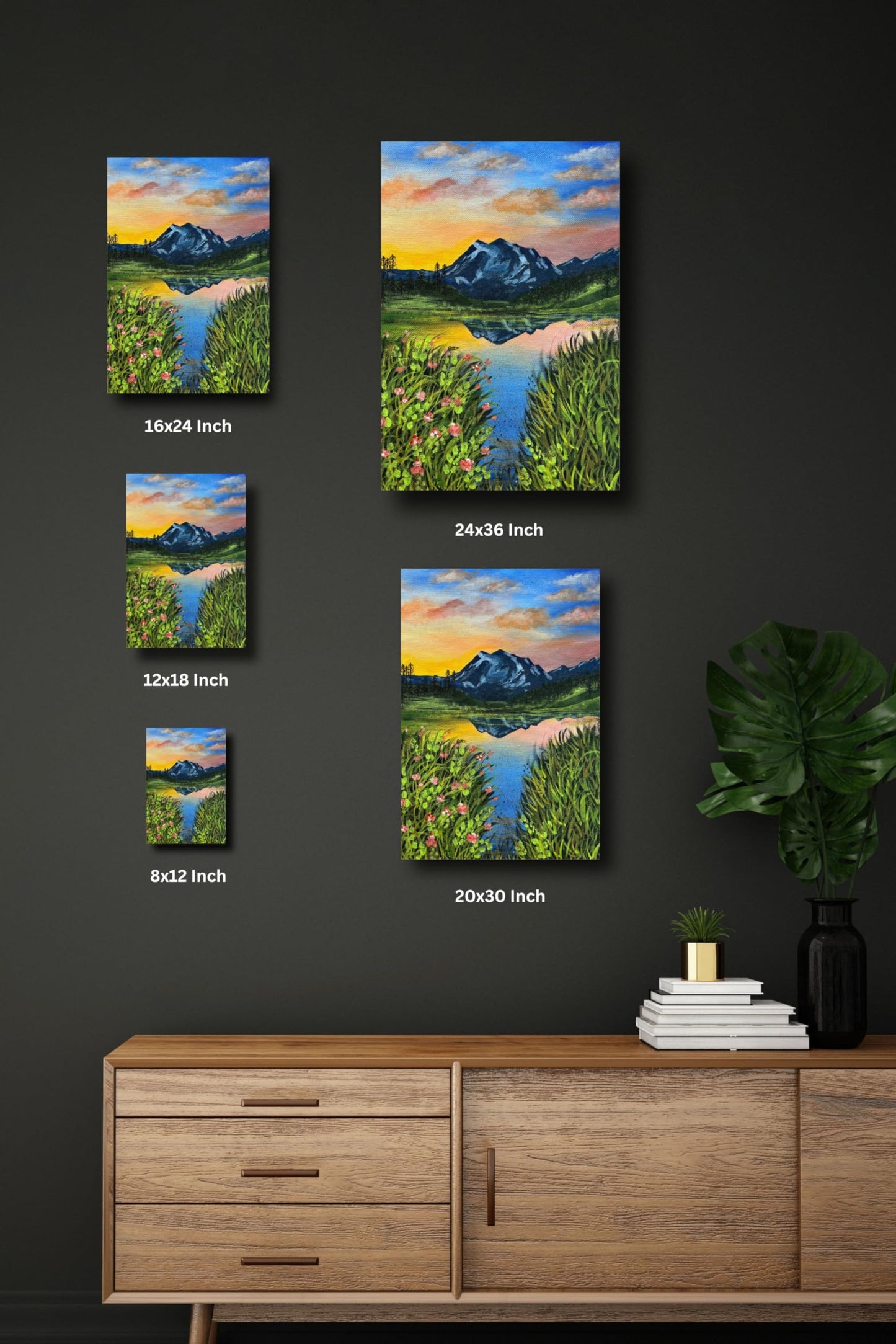 Natures palette | Artist Bhavika Kamatkar pote | Art Print | Personalized Gift For Anniversary, Home Decor | Wall Frames For Home Office Study Room Decor