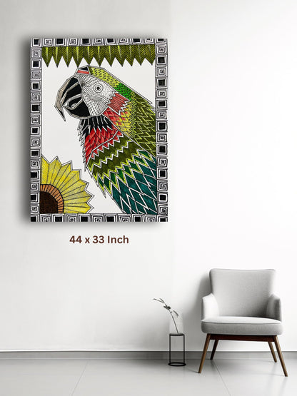 Art to Doors | Macaw Parrot | Artist Puja Kumari | Vertical | Art Print | Home Decor | Wall Decor | Gifts for Women | Gifts for Men | Gift Items | Wall Art