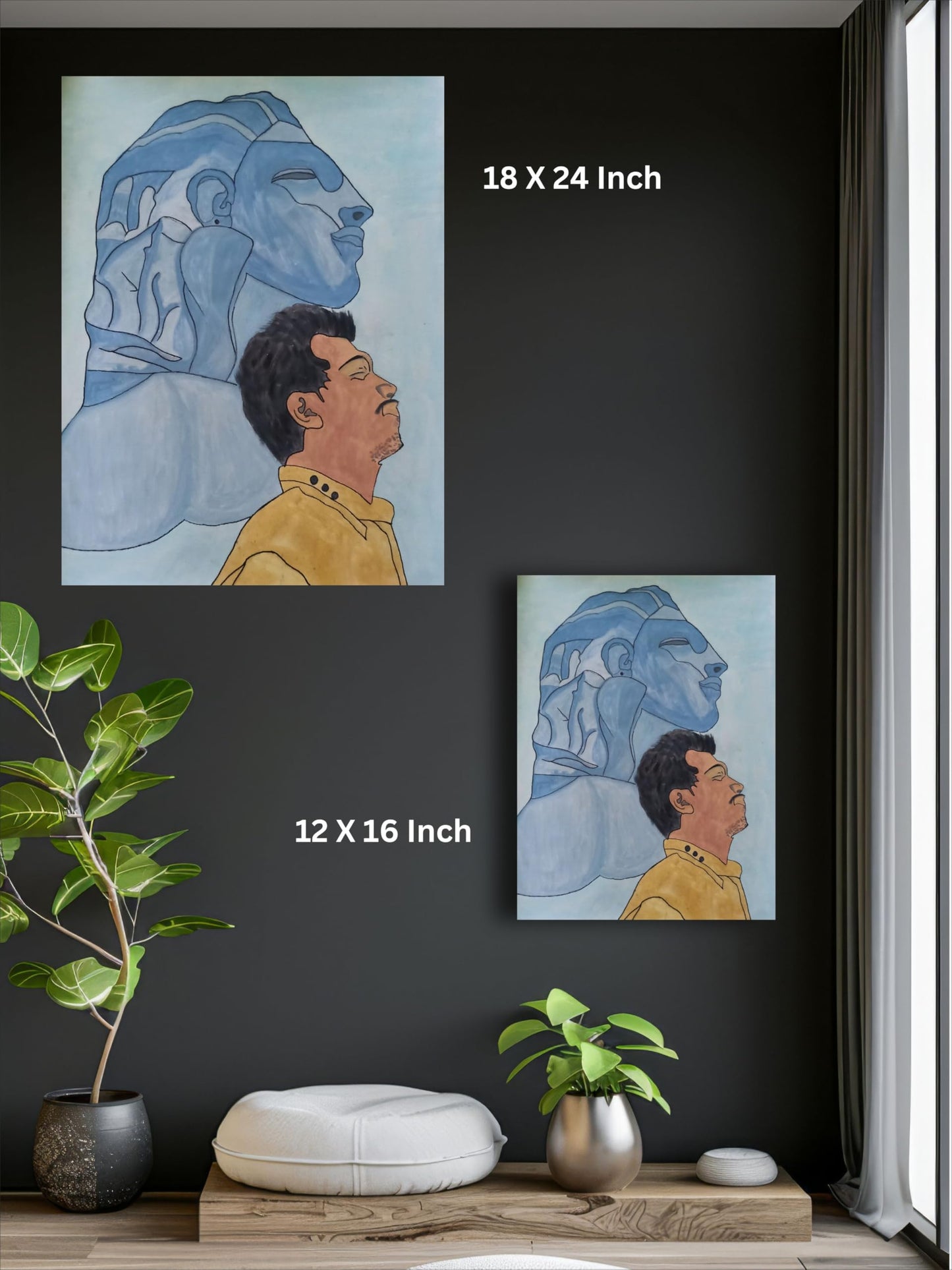 Art to Doors | Shiva Shiva | Artist Lovina Cano | Vertical | Art Prints | Home Decor | Wall Art | Gift Items | Canvas Frame