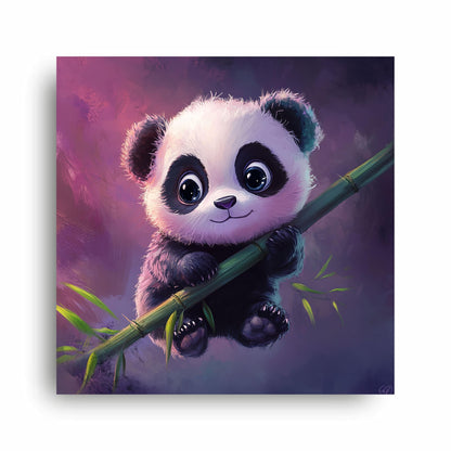 Art to Doors | Adorable Panda Art | Square | Art Print | Home Decor | Wall Decor | Gifts for Women | Gifts for Men | Gift Items | Wall Art