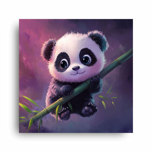 Art to Doors | Adorable Panda Art | Square | Art Print | Home Decor | Wall Decor | Gifts for Women | Gifts for Men | Gift Items | Wall Art