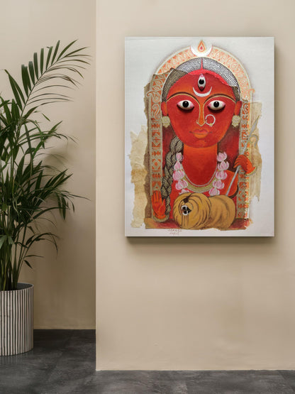 Art to Doors | Durga Devi | Artist Shachi | Vertical | Art Print | Home Decor | Wall Decor | Gifts for Women | Gifts for Men | Gift Items | Wall Art