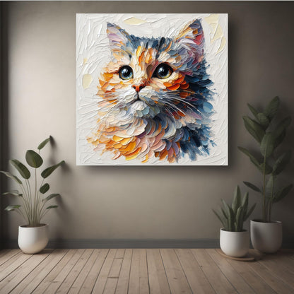 Art to Doors | Premium Cat Art Print | Square | Art Print | Home Decor | Wall Decor | Gifts for Women | Gifts for Men | Gift Items | Wall Art