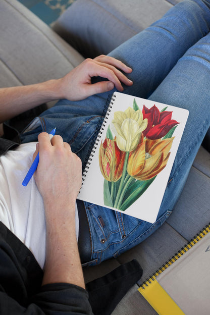 Art to Doors | Springtime Blooms | Spiral Notebooks | A5 Size Paper | 120 Pages | 70 GSM Paper | Attractive Cover Designs