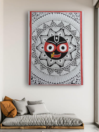 Art to Doors | Jai Jagannath | Artist Anjali Shrivastava | Vertical | Art Print | Home Decor | Wall Decor | Gifts for Women | Gifts for Men | Gift Items | Wall Art