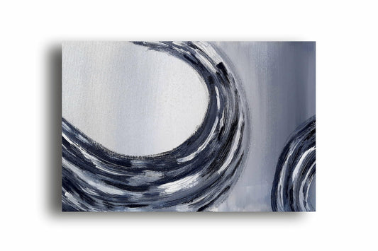 Art to Doors | Mighty Wave Swirls | Artist Nandita Venkatraman | Horizontal | Art Print | Home Decor | Wall Decor | Gift Items | Wall Art