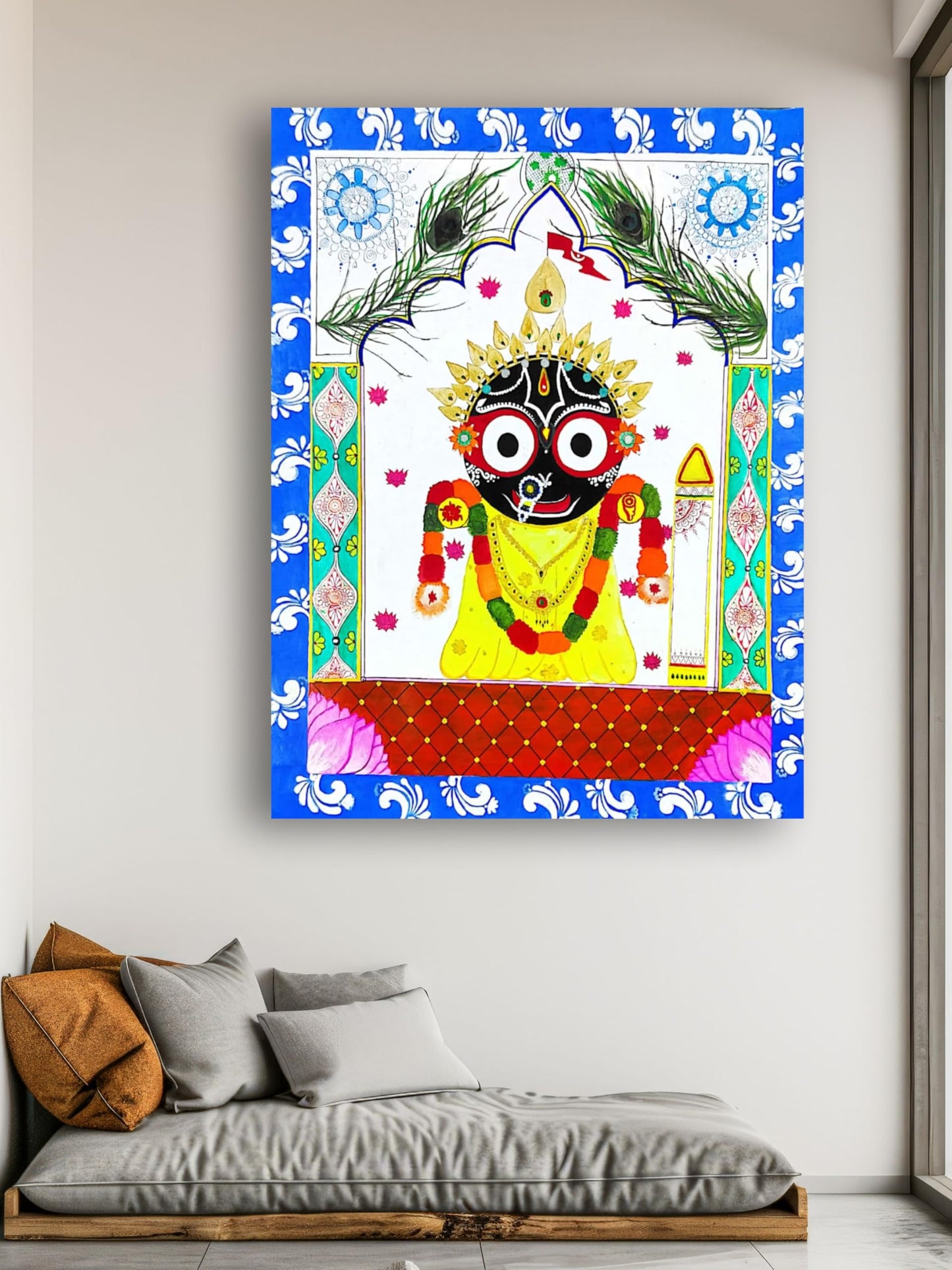 Art to Doors | Jagganath | Artist Laxmi Priya Das | Vertical | Art Print | Home Decor | Wall Decor | Gifts for Women | Gifts for Men | Gift Items | Wall Art