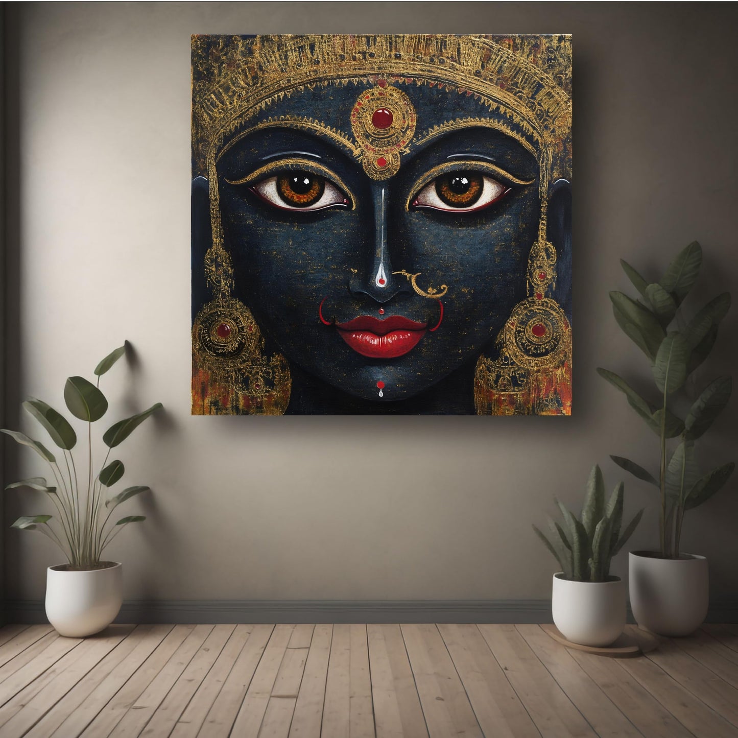 Art to Doors | Divine Goddess Statue Art | Square | Art Print | Home Decor | Wall Decor | Gifts for Women | Gifts for Men | Gift Items | Wall Art