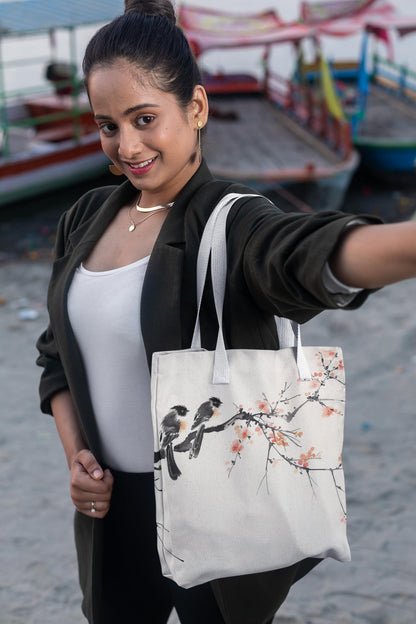 Art to Doors | Where Winter Dreams Take Flight | Tote Bags | Shopping Bag For Grocery | Aesthetic Carry Bag | Tote Bag for Shopping, Travel, office & beach bags for women