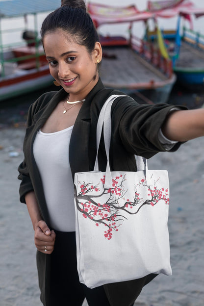 Art to Doors | Whispers of Spring | Tote Bags | Shopping Bag For Grocery | Aesthetic Carry Bag | Tote Bag for Shopping, Travel, office & beach bags for women