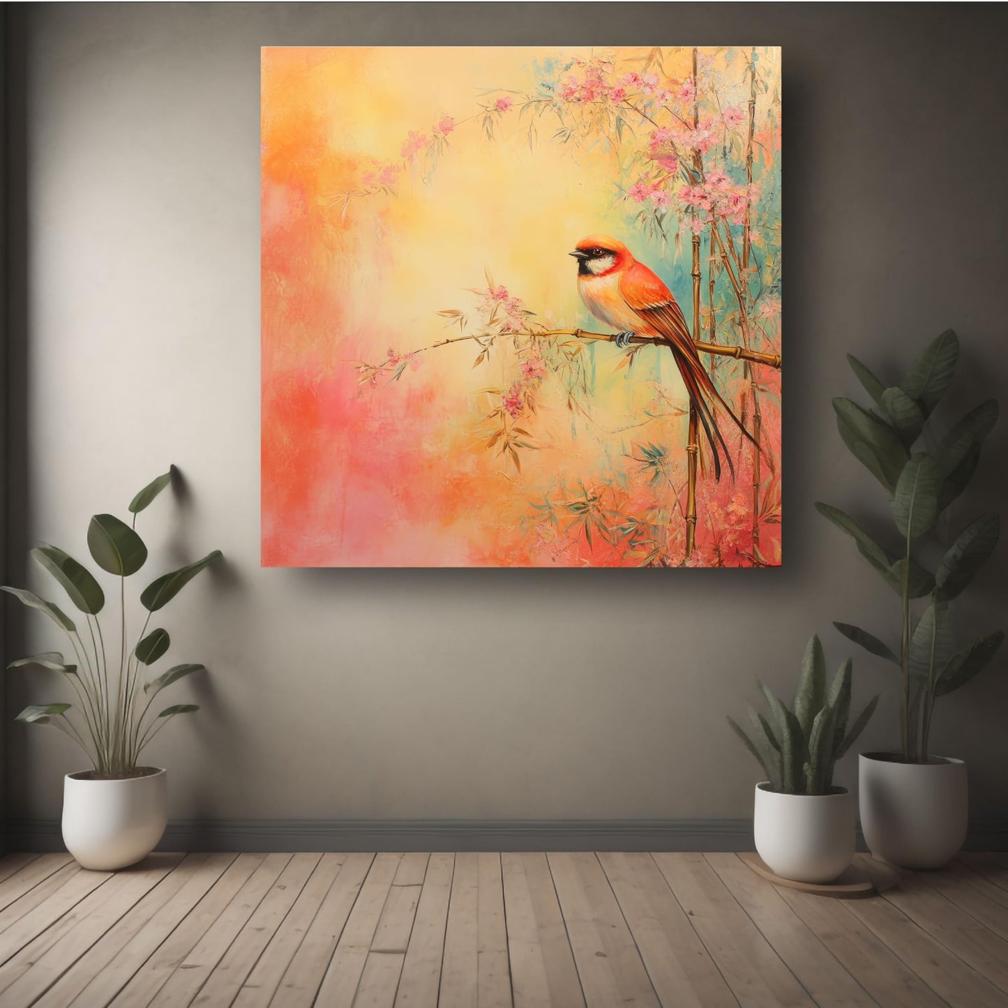 Art to Doors | Tropical Bird Art | Square | Art Print | Home Decor | Wall Decor | Gifts for Women | Gifts for Men | Gift Items | Wall Art