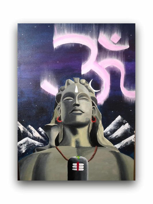 Art to Doors | Adi-Yogi Shiva | Artist Sudesh Kundley | Vertical | Art Print | Home Decor | Wall Decor | Gift Items | Wall Art