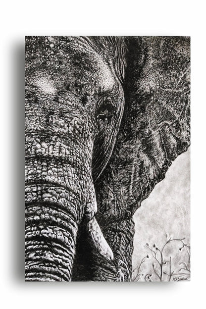 Art to Doors | Elephant | Artist Patel Mahendra Babar | Vertical | Art Print | Personalized Gift | Home Decor | Gifts | Wall Decor | Wall Paintings | Wall Art | Wall Hanging