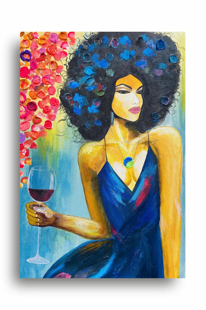 Art to Doors | Working Nine To Wine | Artist Neha Arora | Vertical | Art Print | Home Decor | Wall Decor | Gift Items | Wall Art