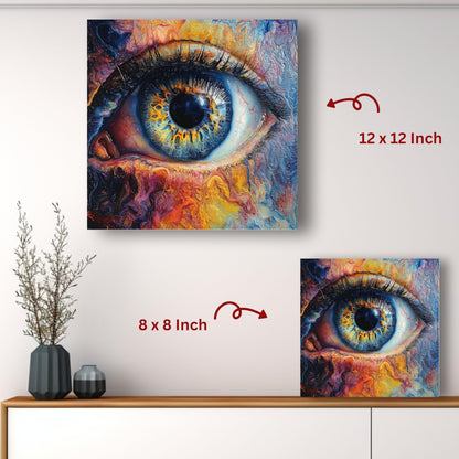 Art to Doors | Intricate Eye Art | Square | Art Print | Home Decor | Wall Decor | Gifts for Women | Gifts for Men | Gift Items | Wall Art